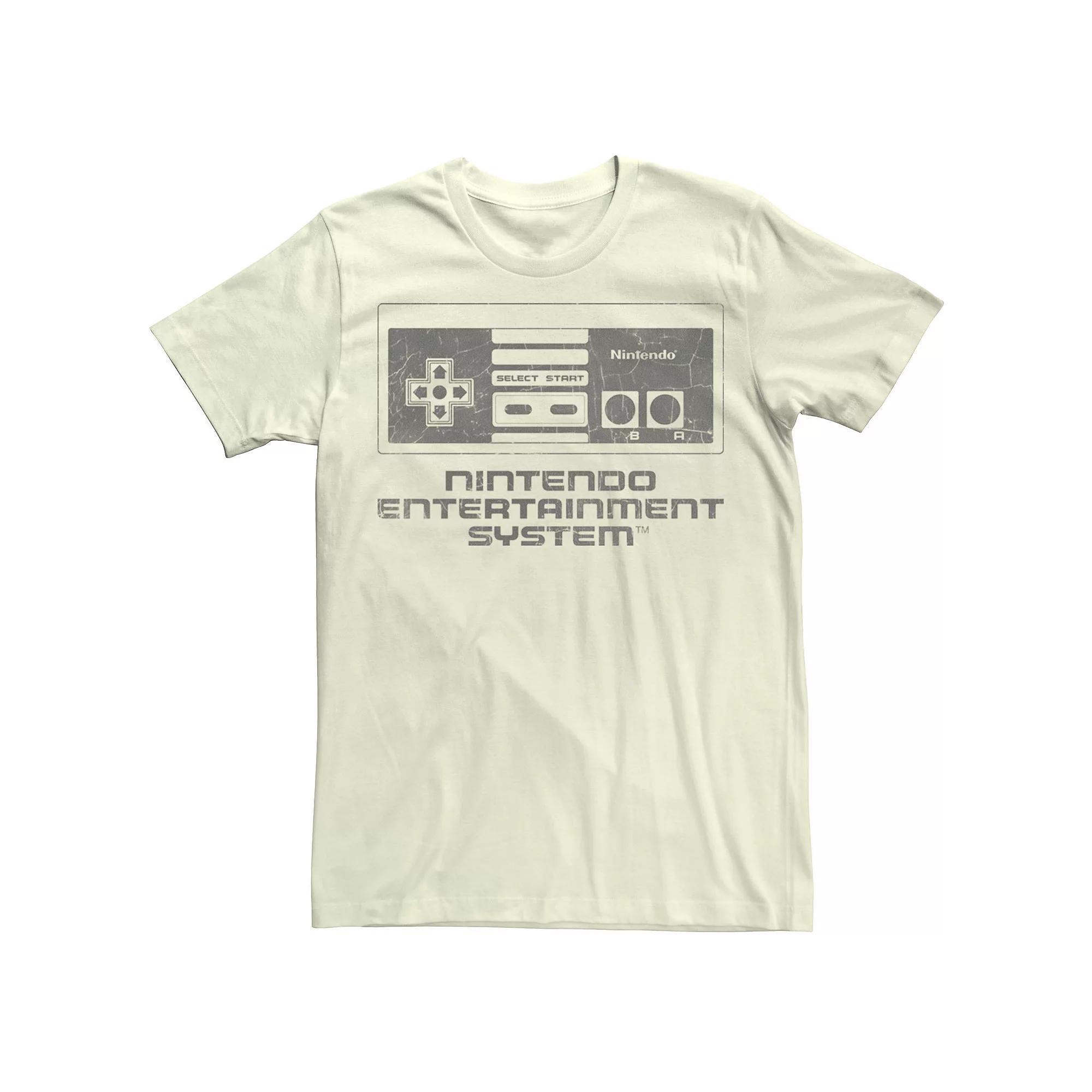 Men's Nintendo Entertainment System Simple Controller Tee, Size: Medium, Natural Product Image