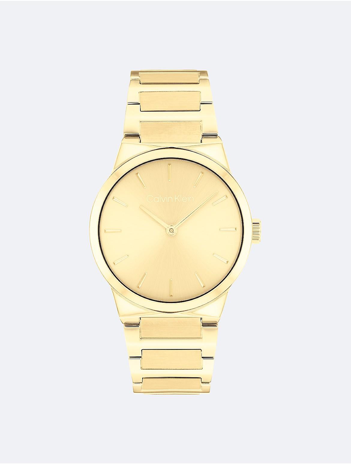 Calvin Klein Womens Minimalist Integrated Link Bracelet 32mm Watch - Metallic Product Image