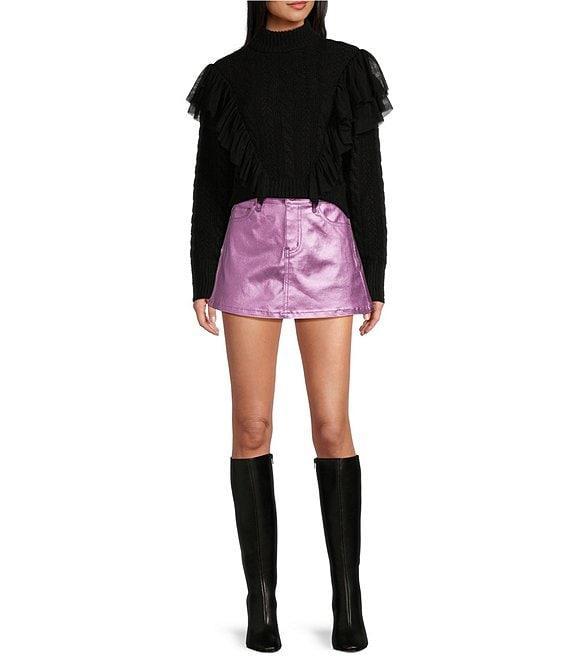 GB Coated Micro Mini Skirt Product Image