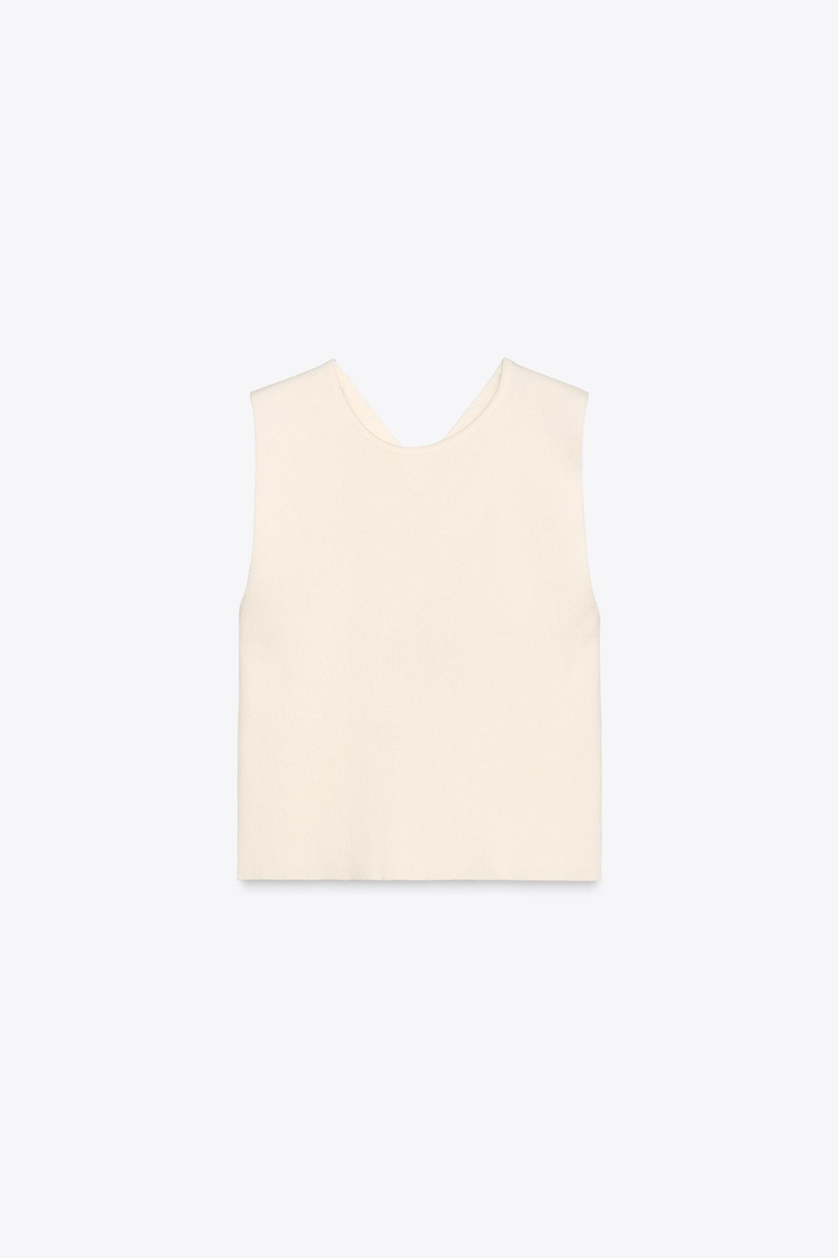 CUT OUT BACK KNIT TOP Product Image