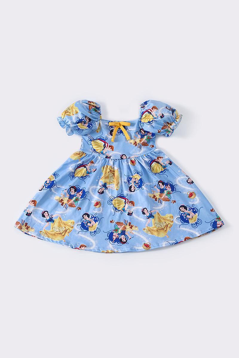 Yellow lemon print girl dress Girls Product Image