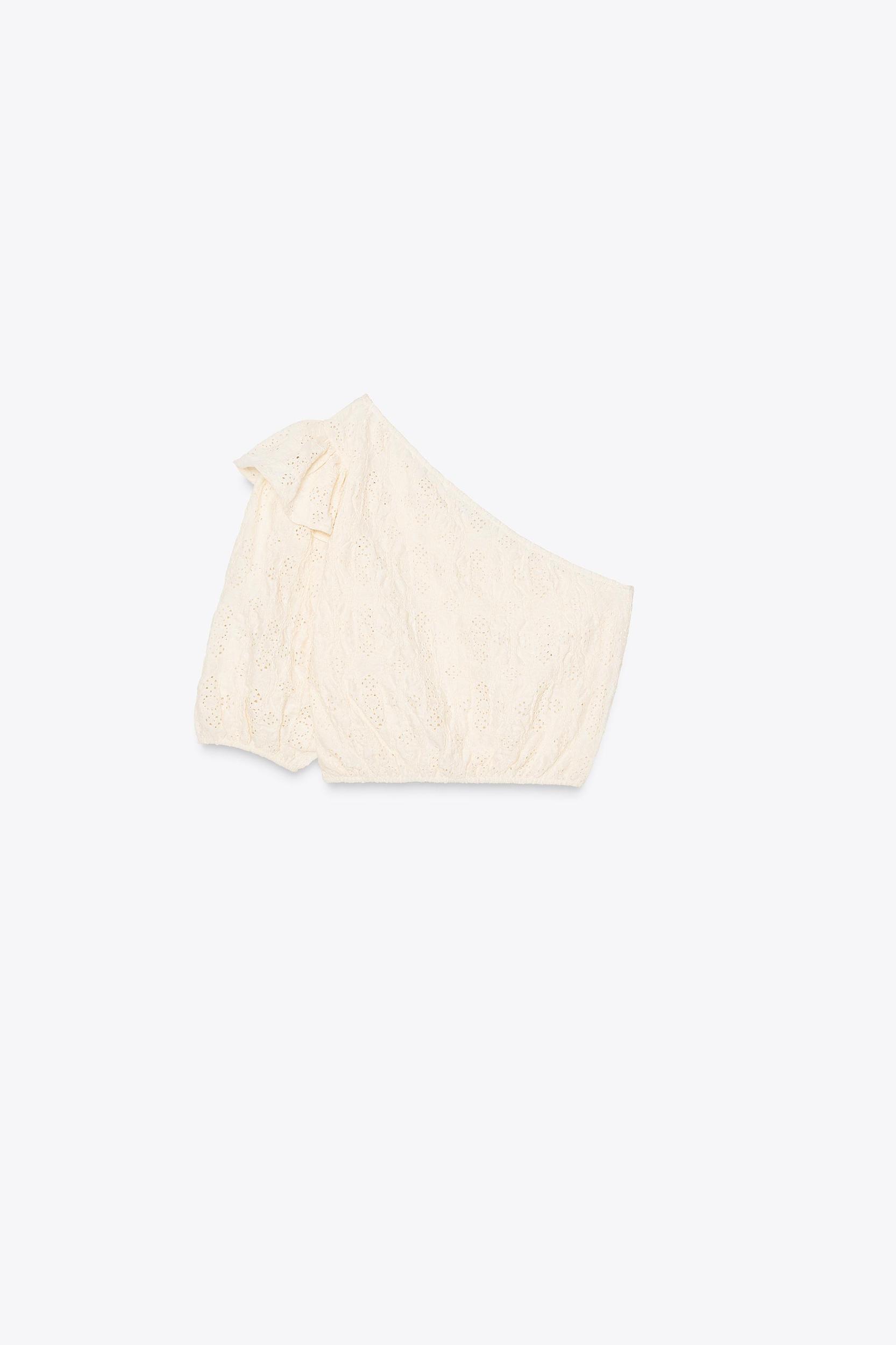 EMBROIDERED ASYMMETRIC TOP Product Image