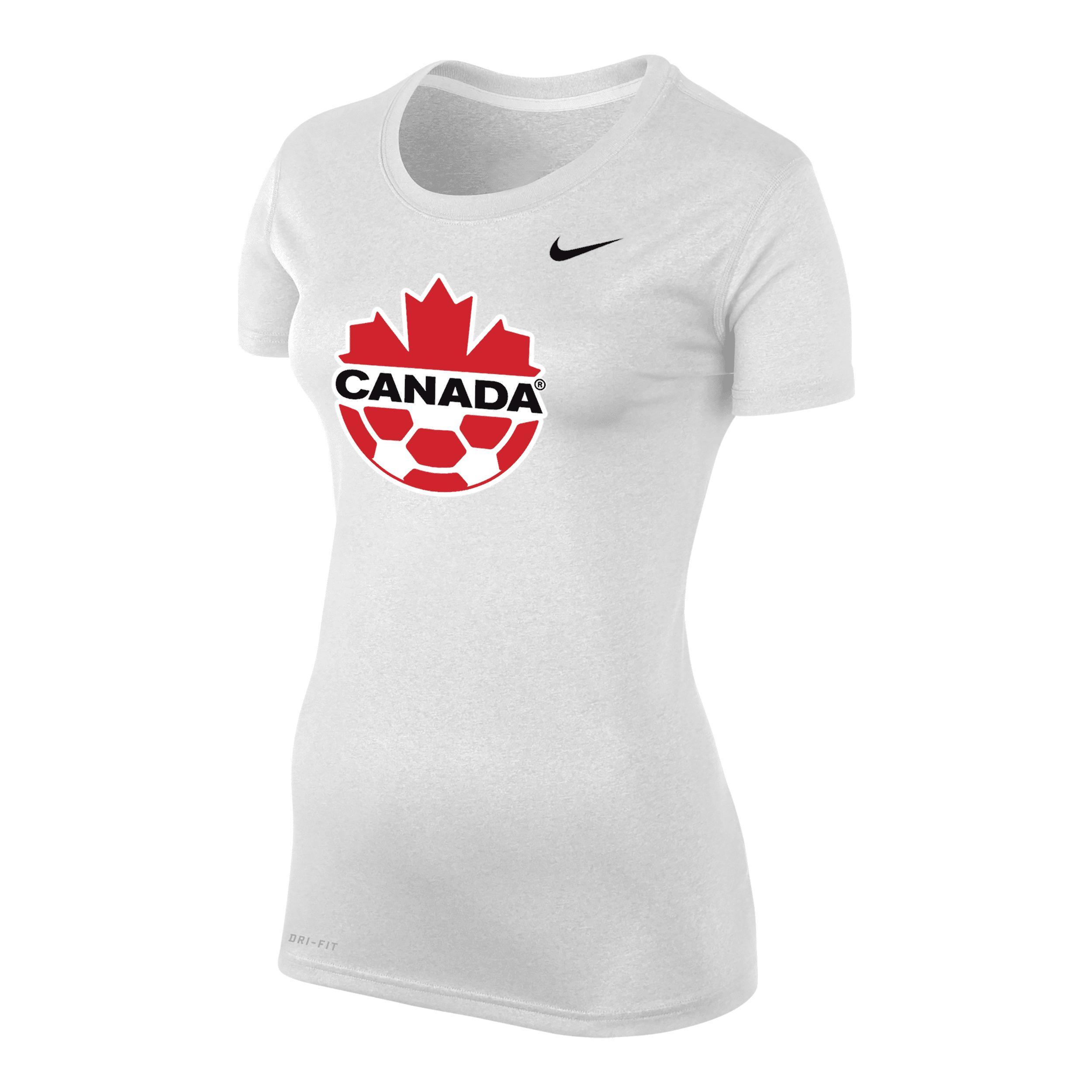 Womens Nike White Canada Soccer Legend Performance T-shirt Product Image