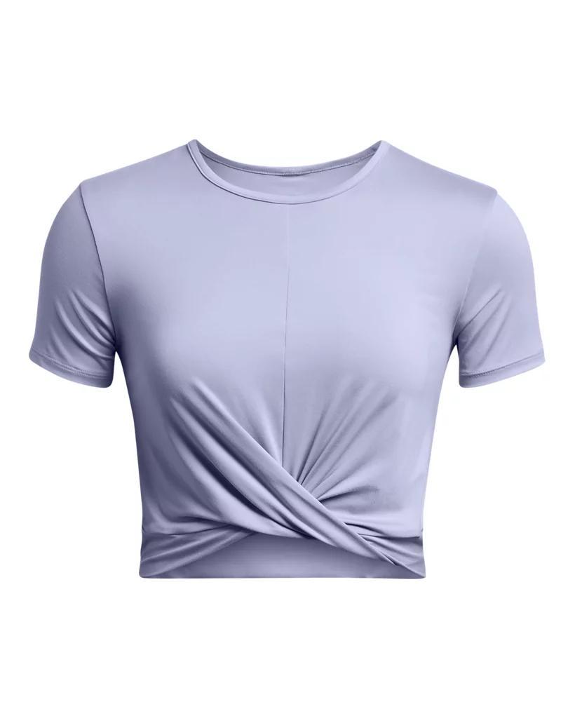 Womens Under Armour Motion Crossover Crop Short Sleeve Tee Product Image