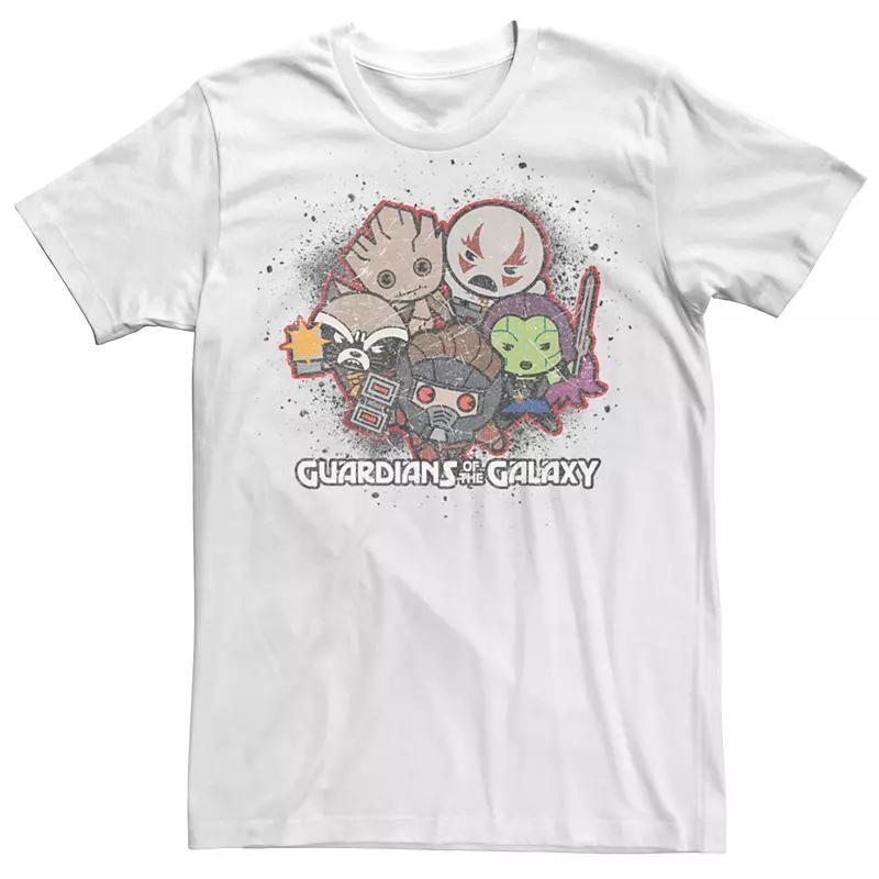 Men's Marvel Guardians of the Galaxy Kawaii Art Collection Graphic Tee, Size: Medium, White Product Image