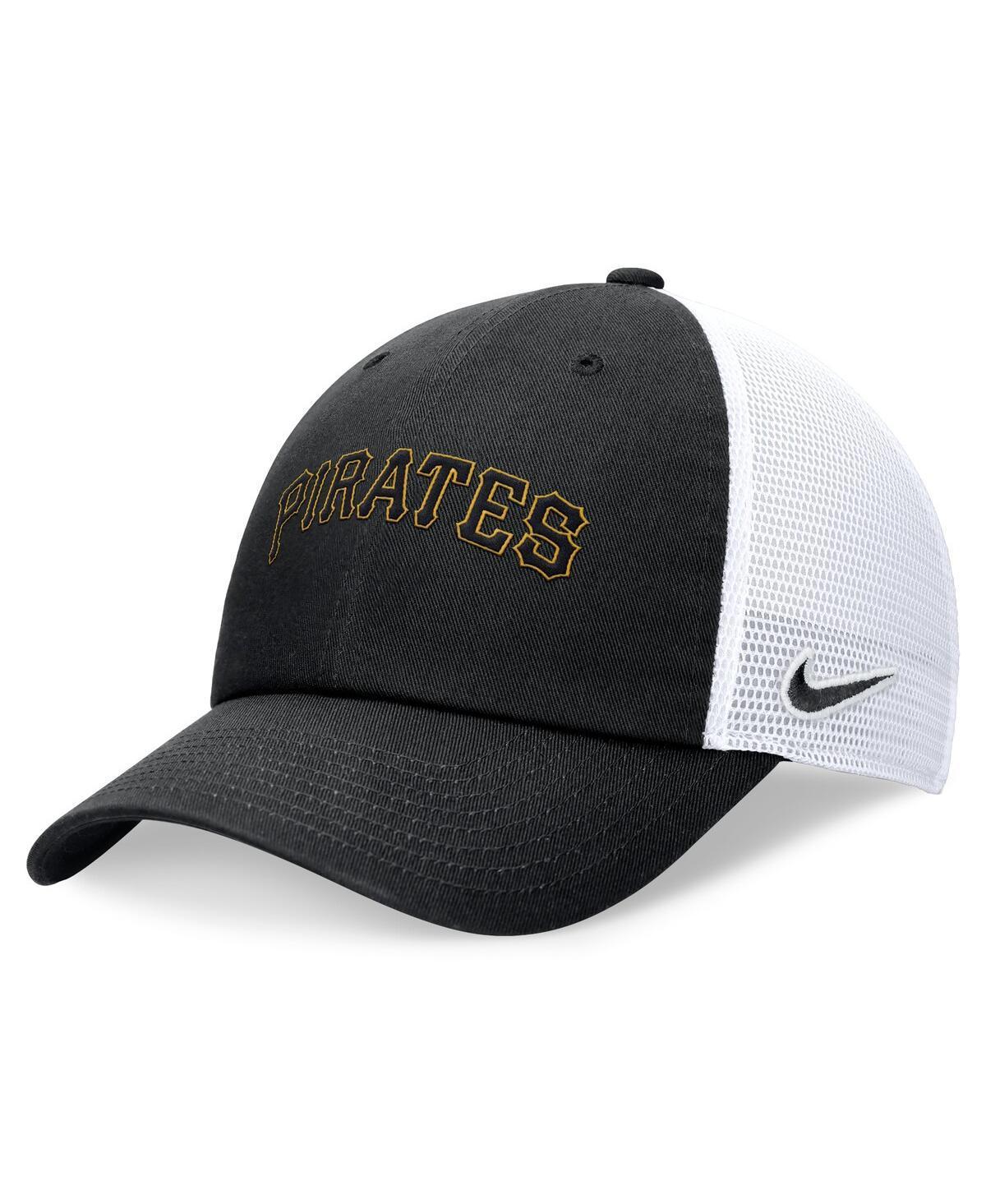 Mens Nike Pittsburgh Pirates Evergreen Wordmark Trucker Adjustable Hat Product Image