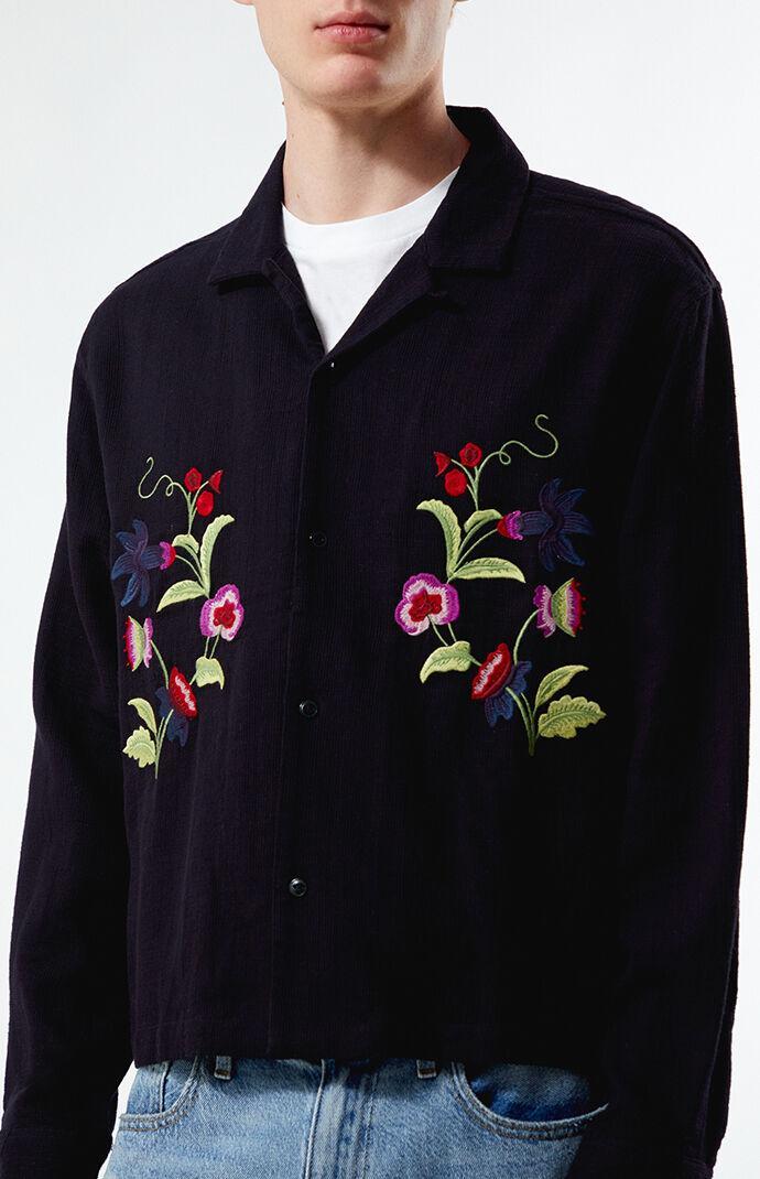 Men's Graphic Cropped Camp Shirt Product Image