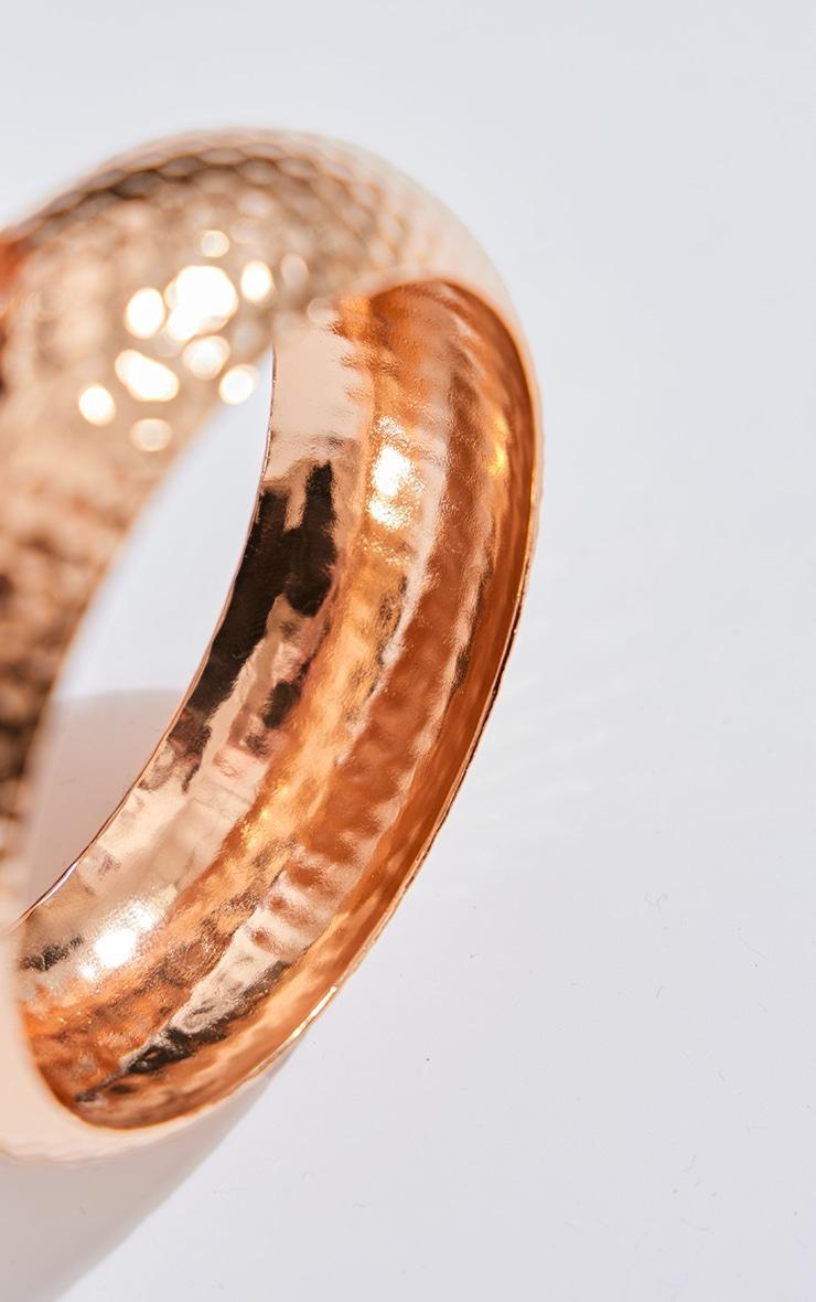 Gold Chunky Textured Bangle Product Image