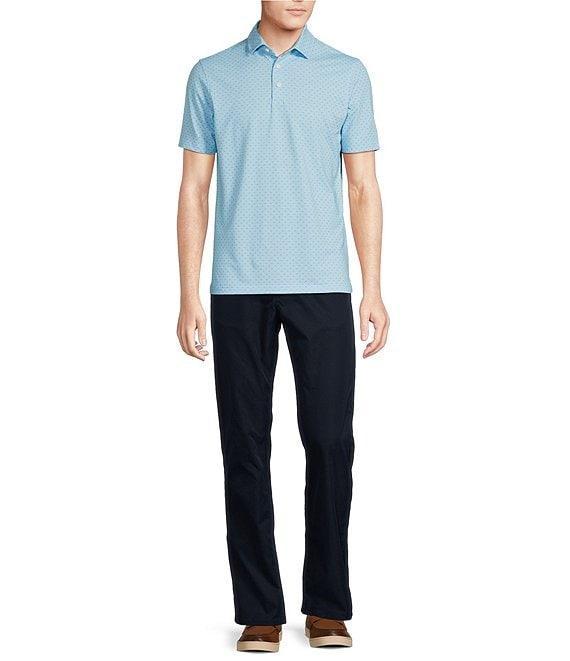 Cremieux Blue Label Tailored Fit Geo Print Short Sleeve Polo Shirt Product Image
