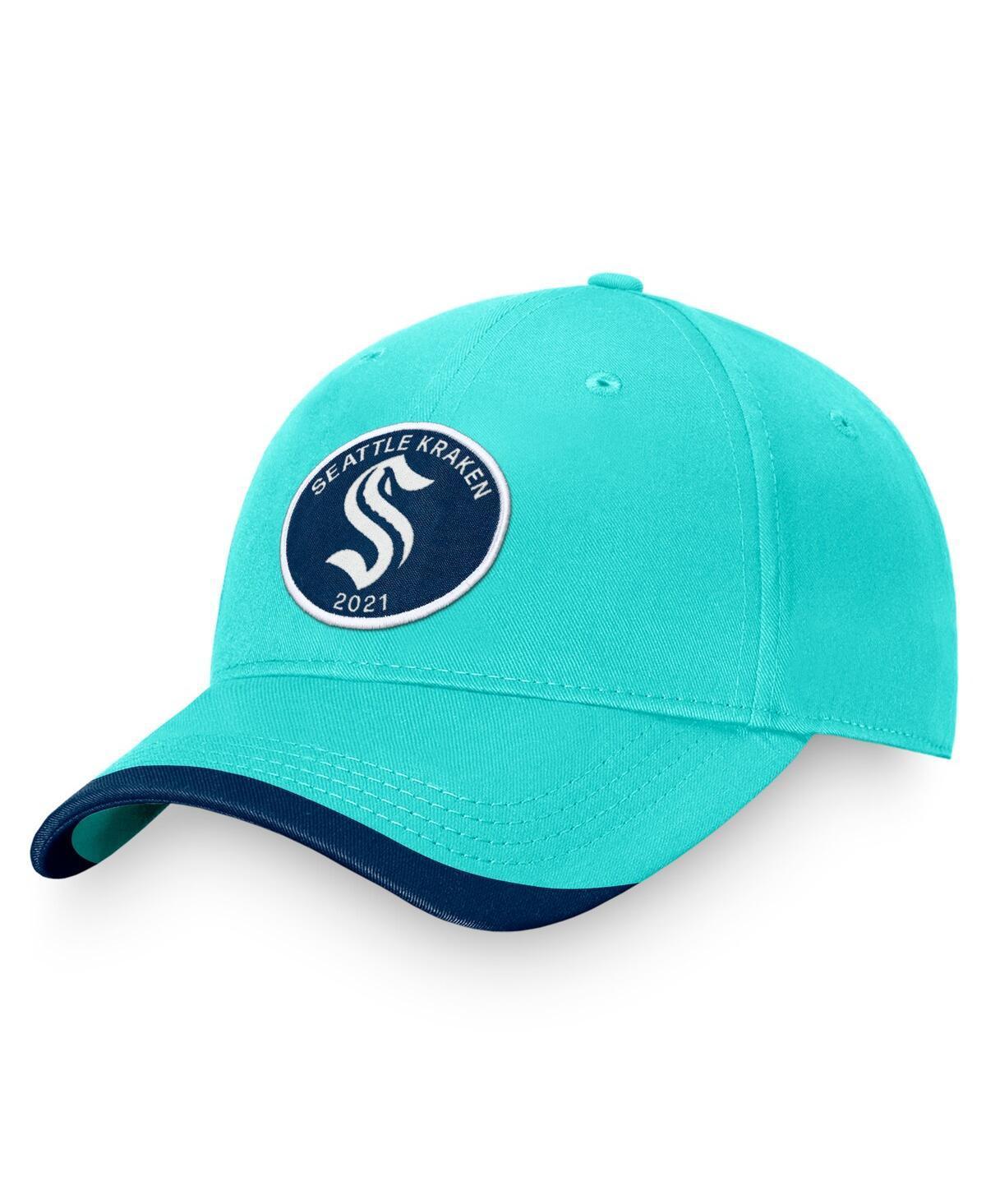 Men's Fanatics Branded Light Blue Seattle Kraken Fundamental Adjustable Hat, Krk Light Product Image