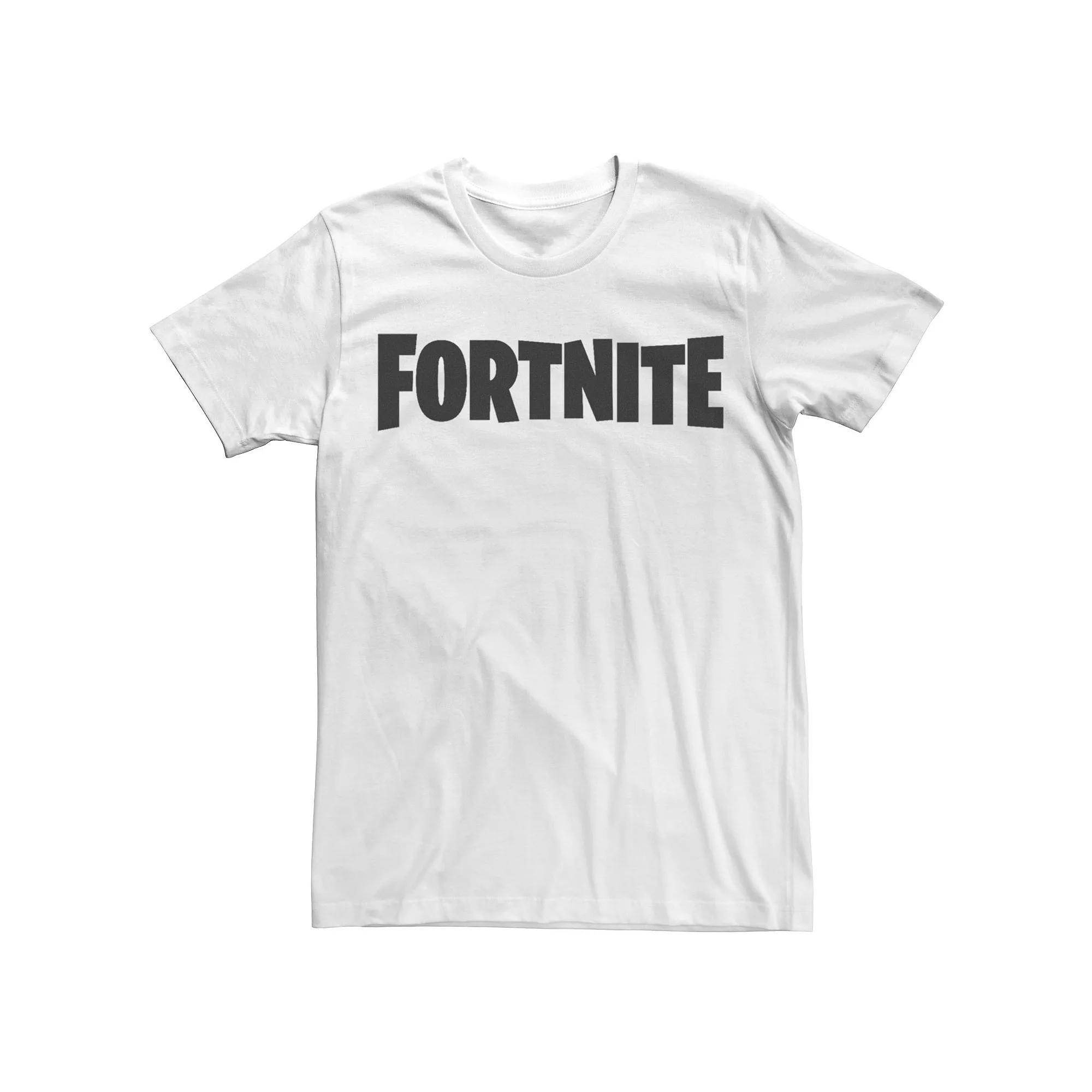 Mens Fortnite Greyscale Classic Logo Tee, Boys Athletic Grey Product Image