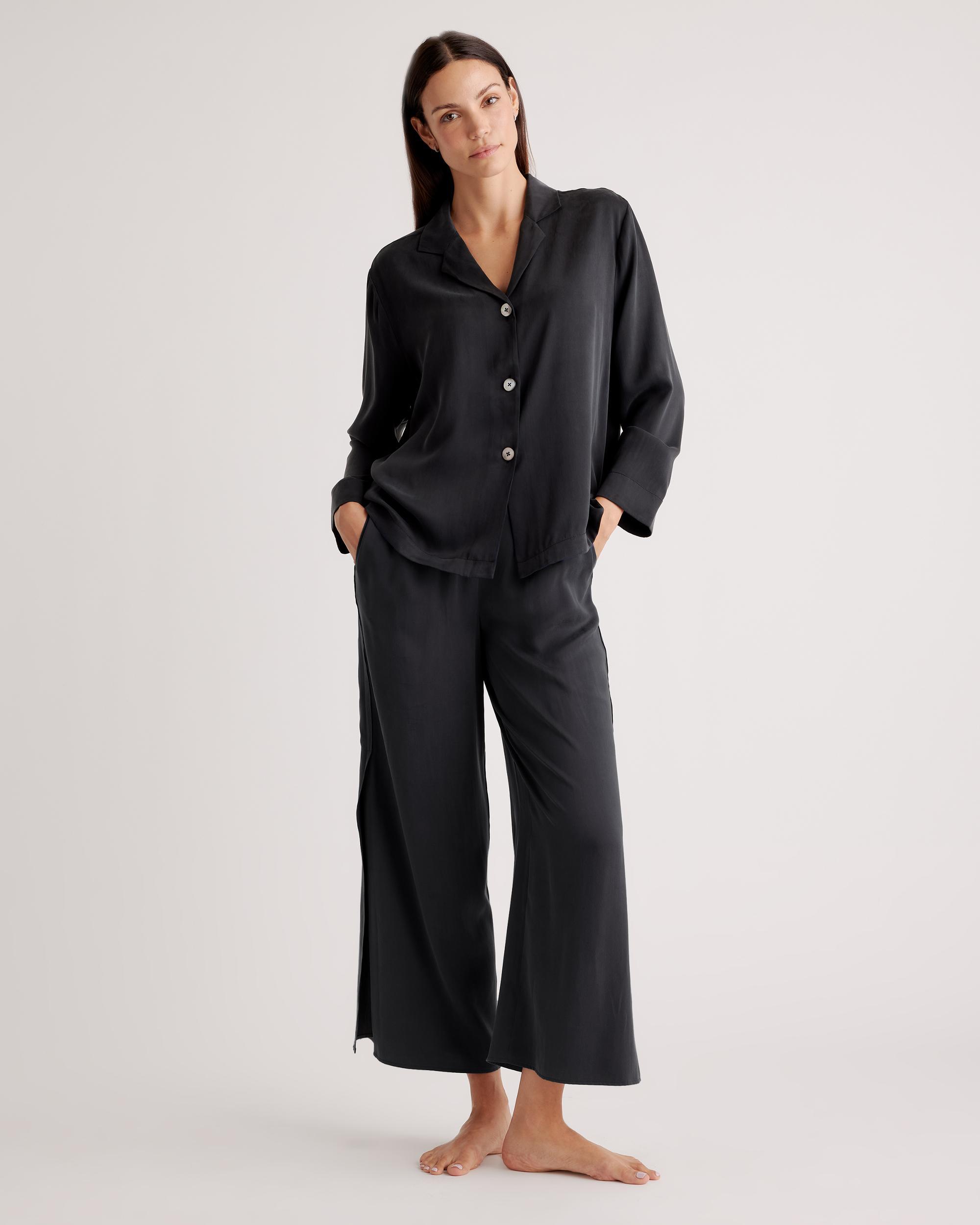Quince | Women's Pajama Long Sleeve Top Size XS, Mulberry Silk Product Image