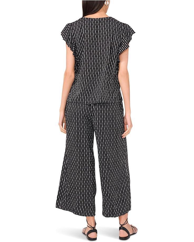 Crew Neck Blouse With Puff Sleeve Product Image