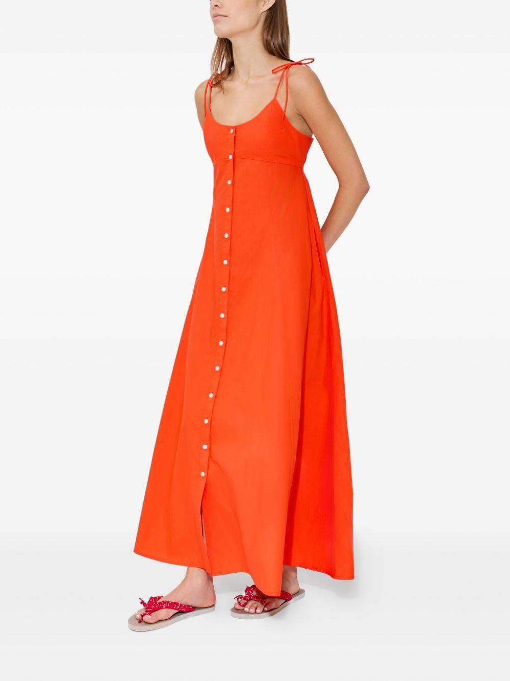 button-front tie-strap maxi dress Product Image