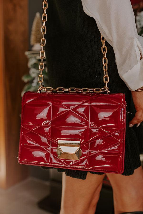 First Class Moment Patent Purse in Red Product Image