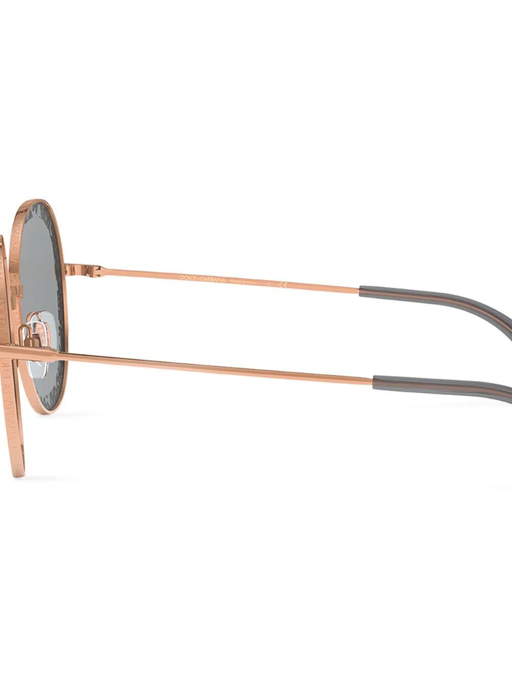 DOLCE & GABBANA Slim Square-frame Sunglasses In Grey Product Image