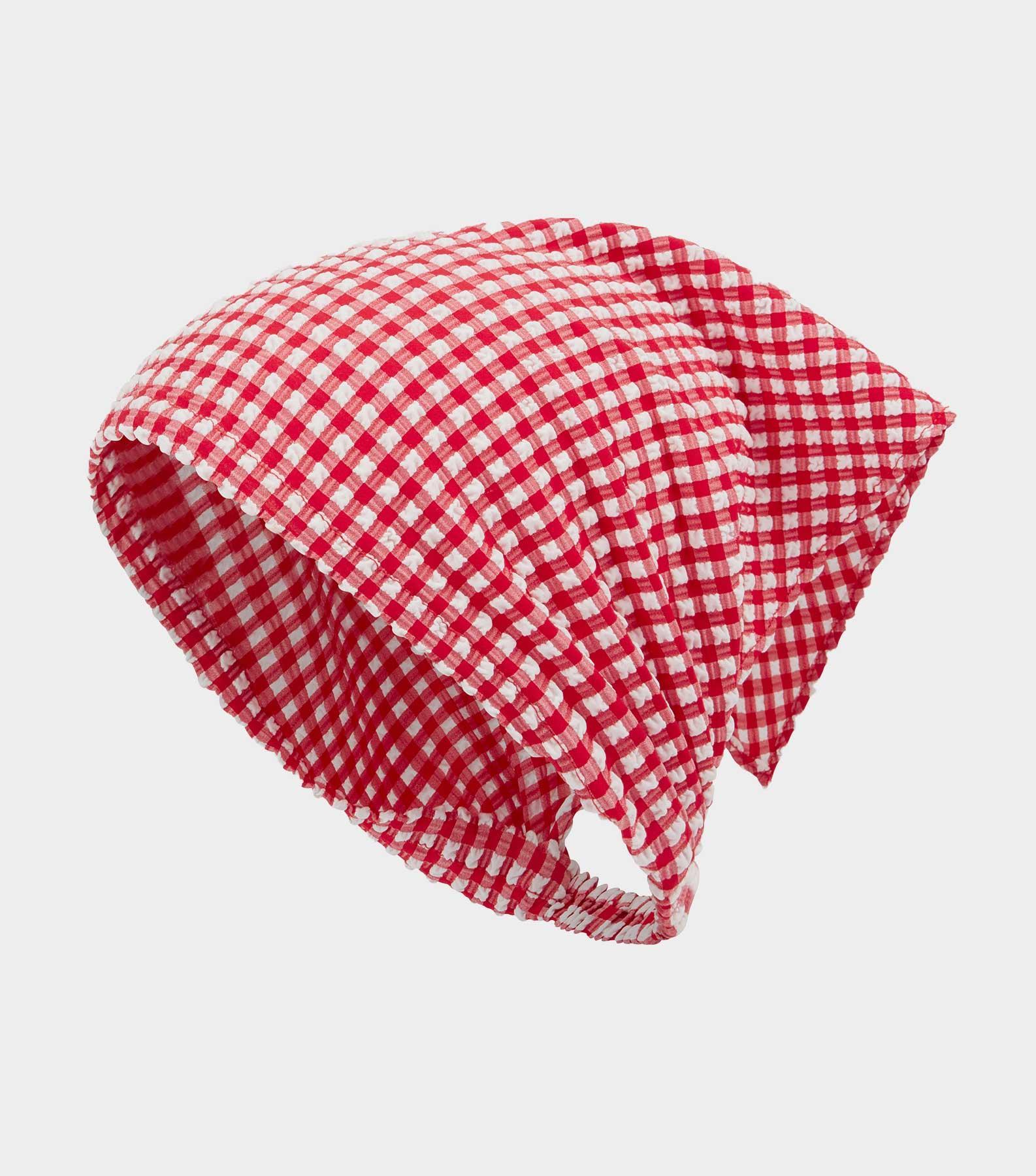 Sofia Gingham Headscarf - Red Gingham Product Image