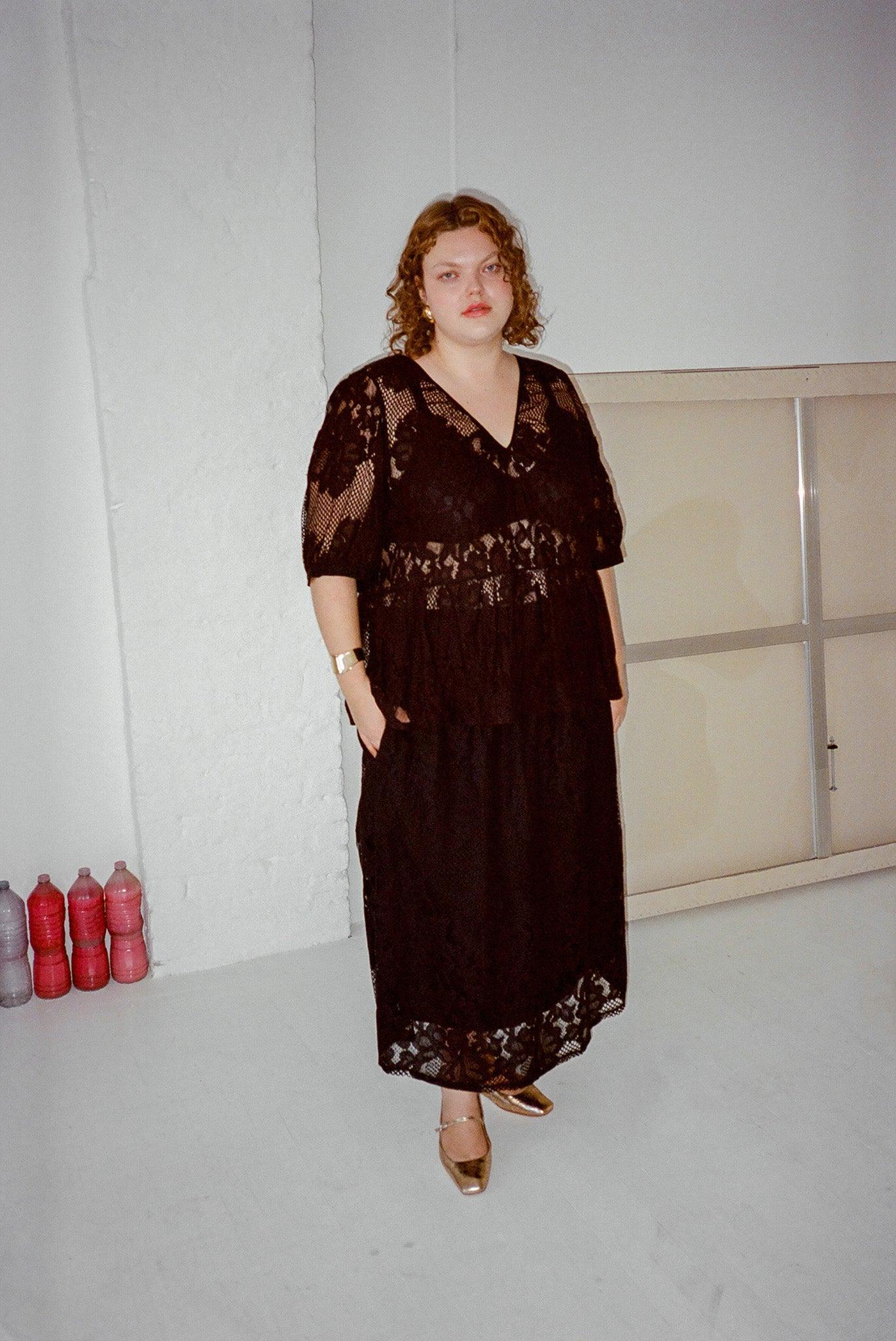 Lulu Skirt - Midnight Lace Product Image