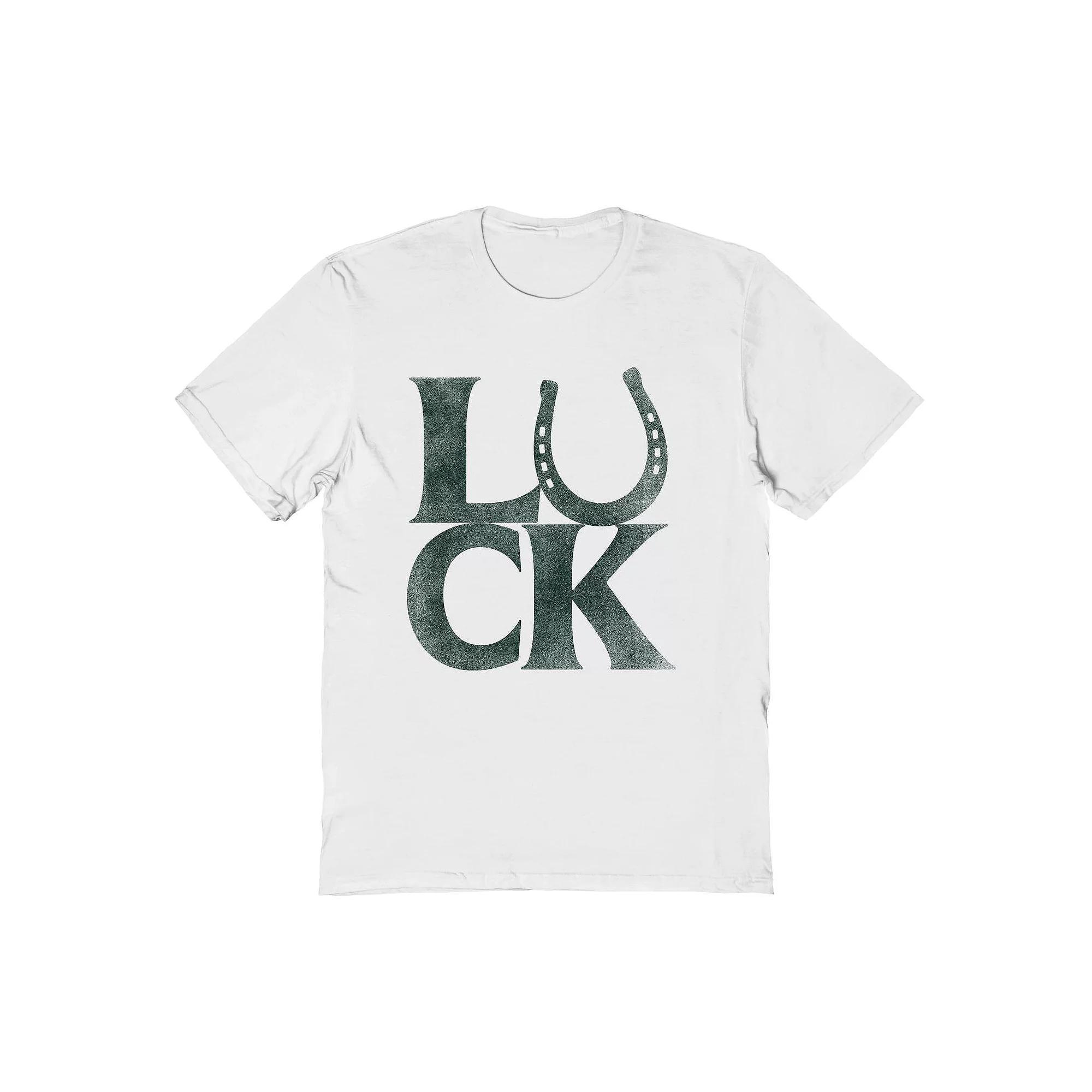 Men's Luck St. Patrick's Day Graphic Tee, Size: XXL, White Product Image