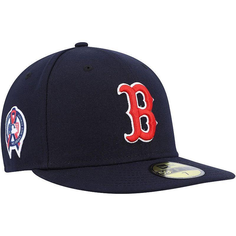 Men's New Era Navy Boston Red Sox 9/11 Memorial Side Patch 59FIFTY Fitted Hat, Size: 7 1/2, Blue Product Image