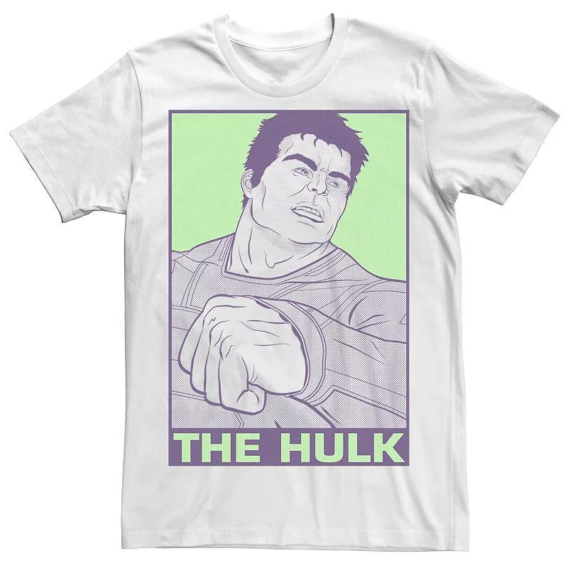 Men's Marvel Avengers Endgame Pop Art Hulk Tee, Size: XL, White Product Image