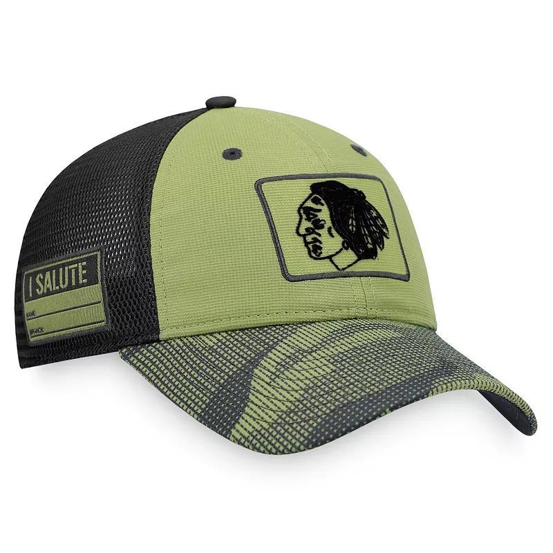 Mens Fanatics Branded Camo/Black New York Islanders Military Appreciation Snapback Hat Product Image