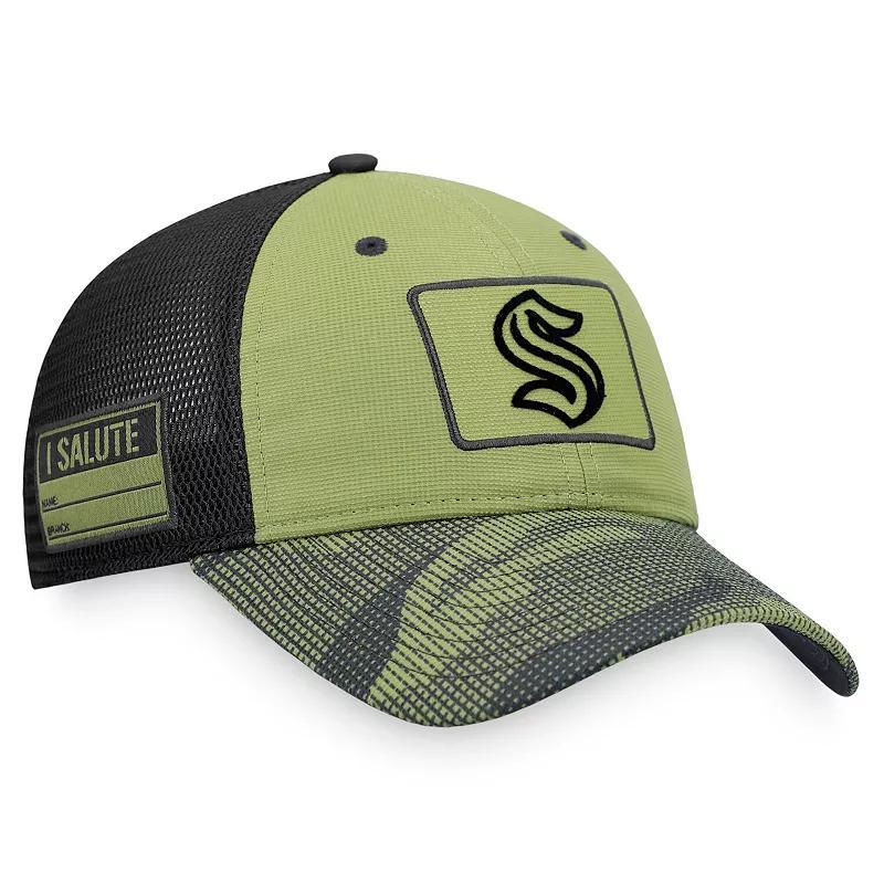 Mens Fanatics Branded Camo/Black New York Islanders Military Appreciation Snapback Hat Product Image