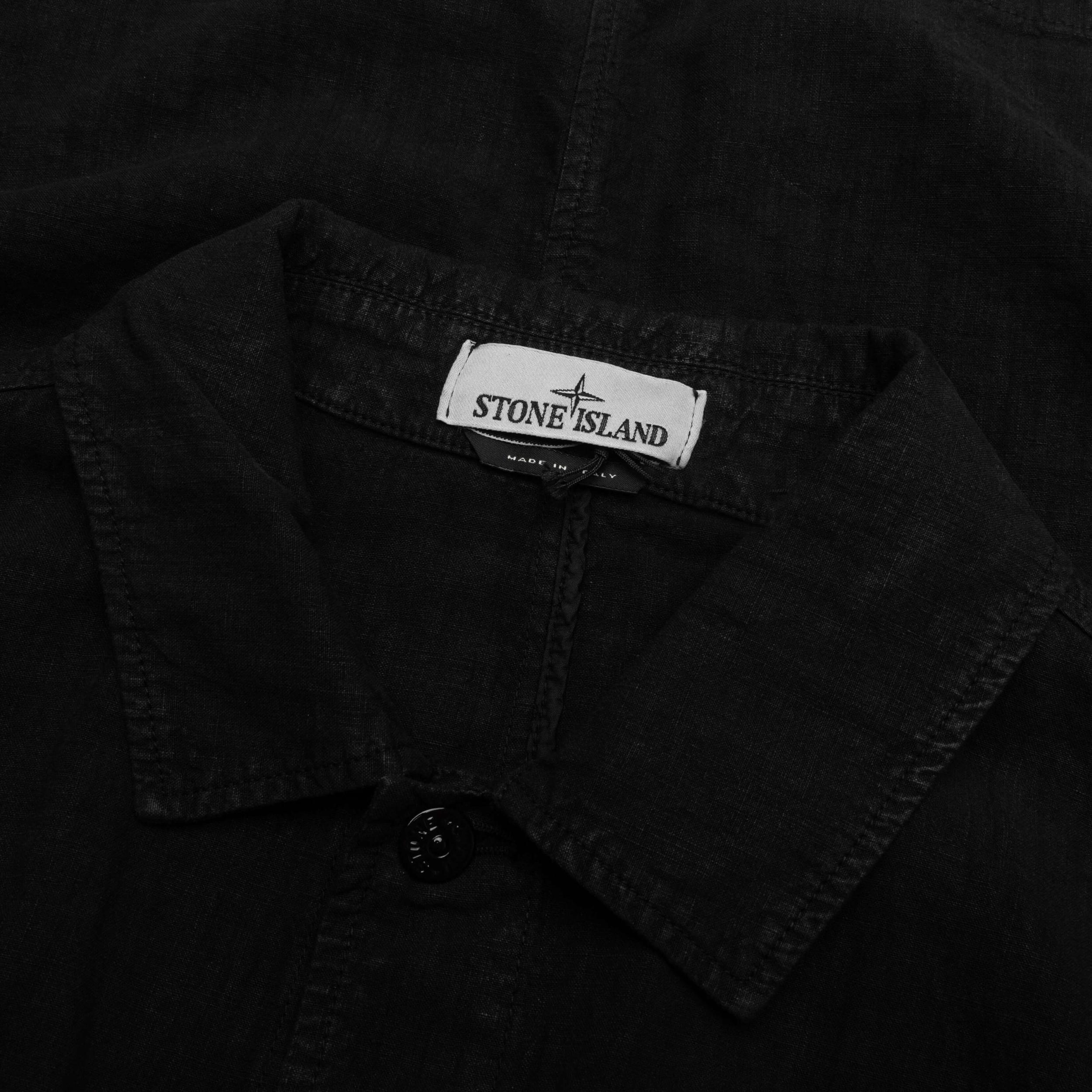 Lino Nylon Tela Field Jacket - Black Male Product Image