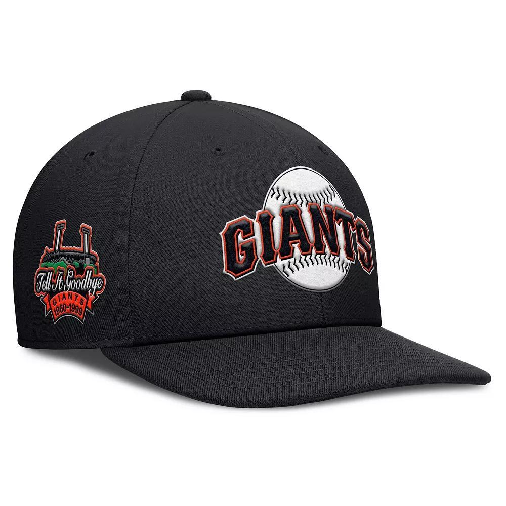 Men's Nike Black San Francisco Giants Pro Performance Snapback Hat, Size: Medium/Large Product Image