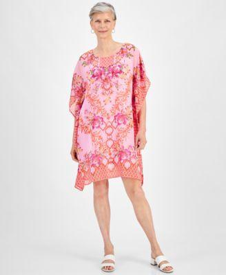 Jm Collection Womens Embellished Printed Caftan Dress, Created for Macys Product Image