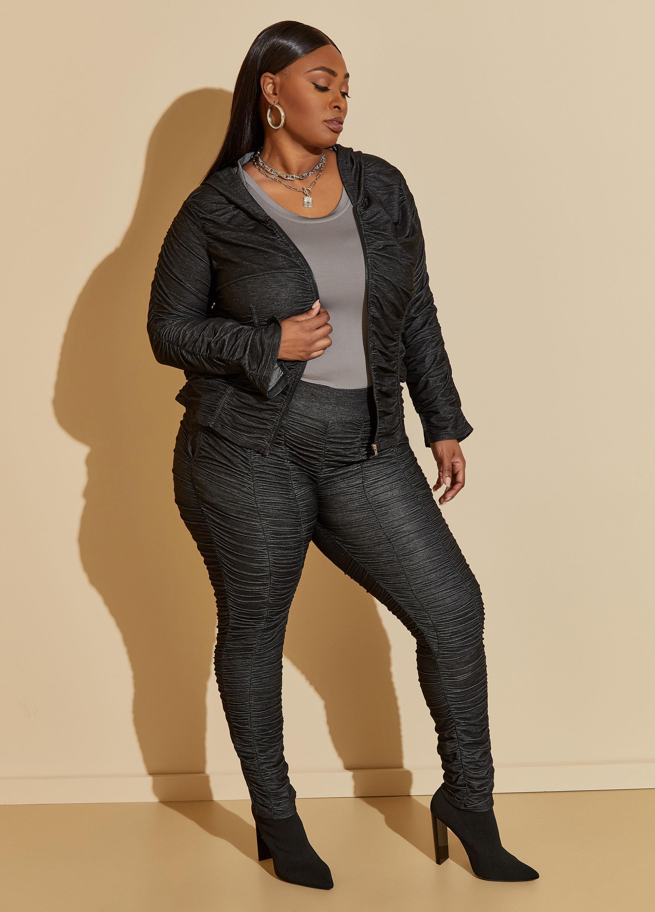 Ruched Hooded Jacket Product Image