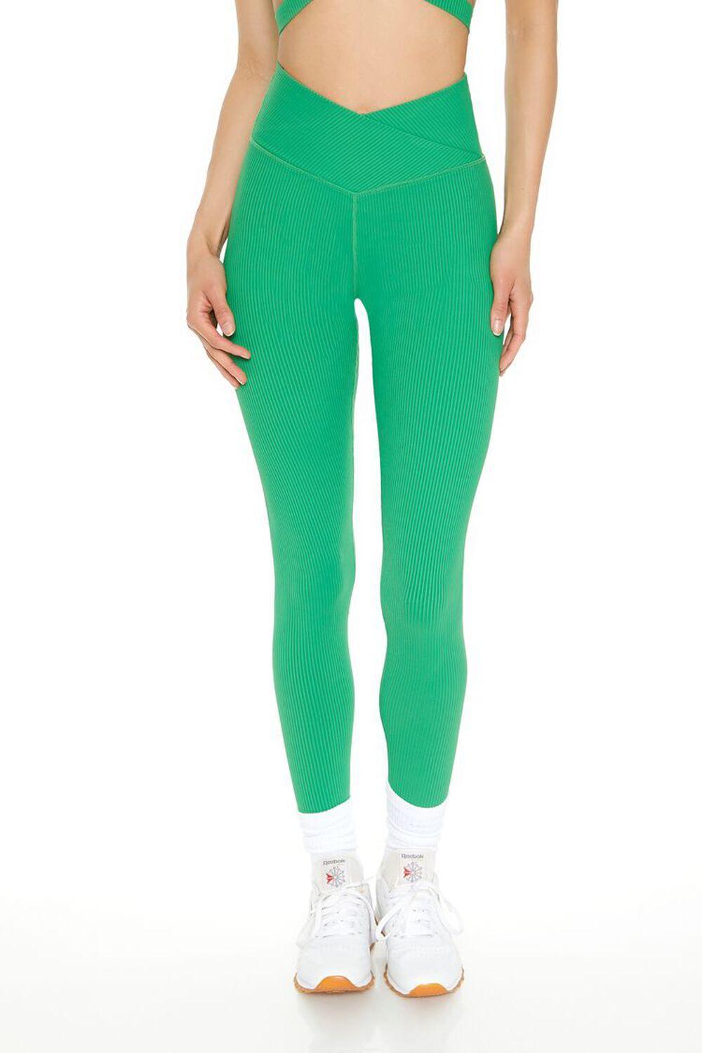 Active Ribbed Surplice Leggings | Forever 21 Product Image