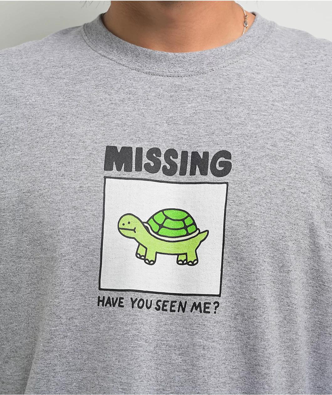A.LAB Missing Milk Grey Long Sleeve T-Shirt Product Image