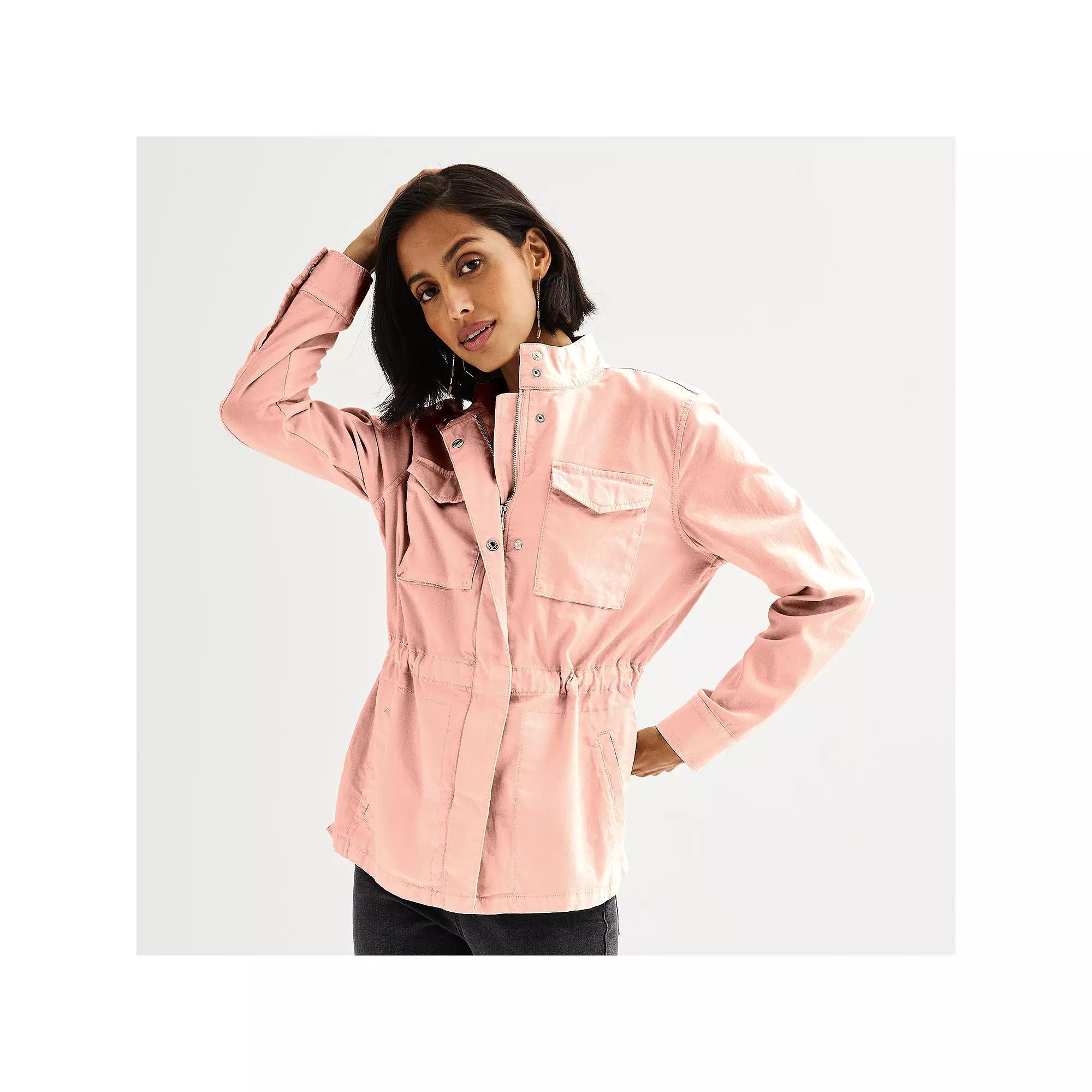 Women's Sonoma Goods For Life® Patch Pocket Utility Jacket, Size: XL, Lea Purple Product Image