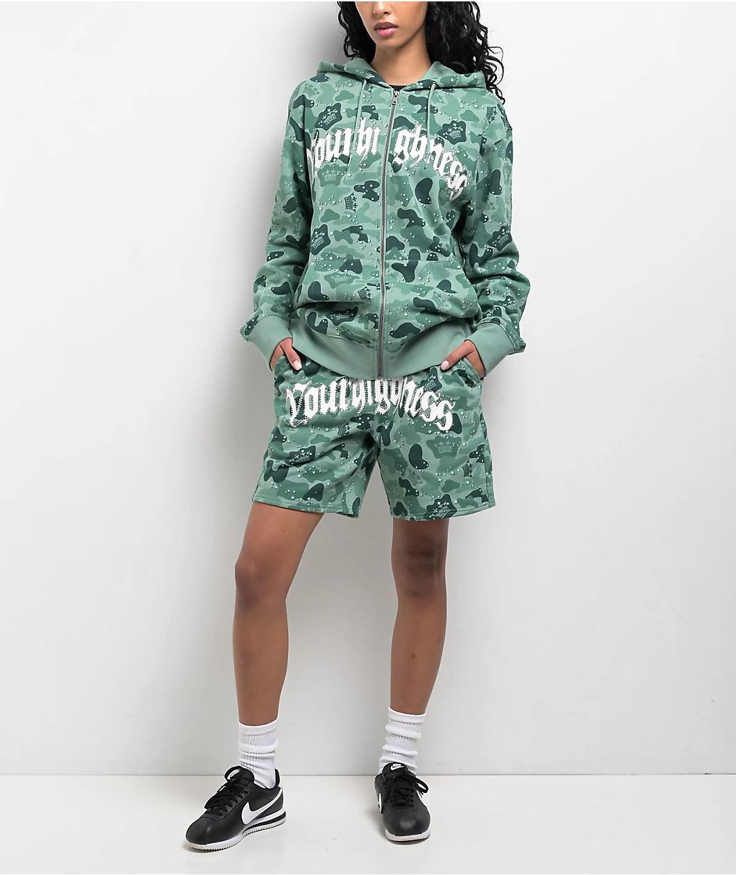 Your Highness Ocean Camo Sweat Shorts Product Image