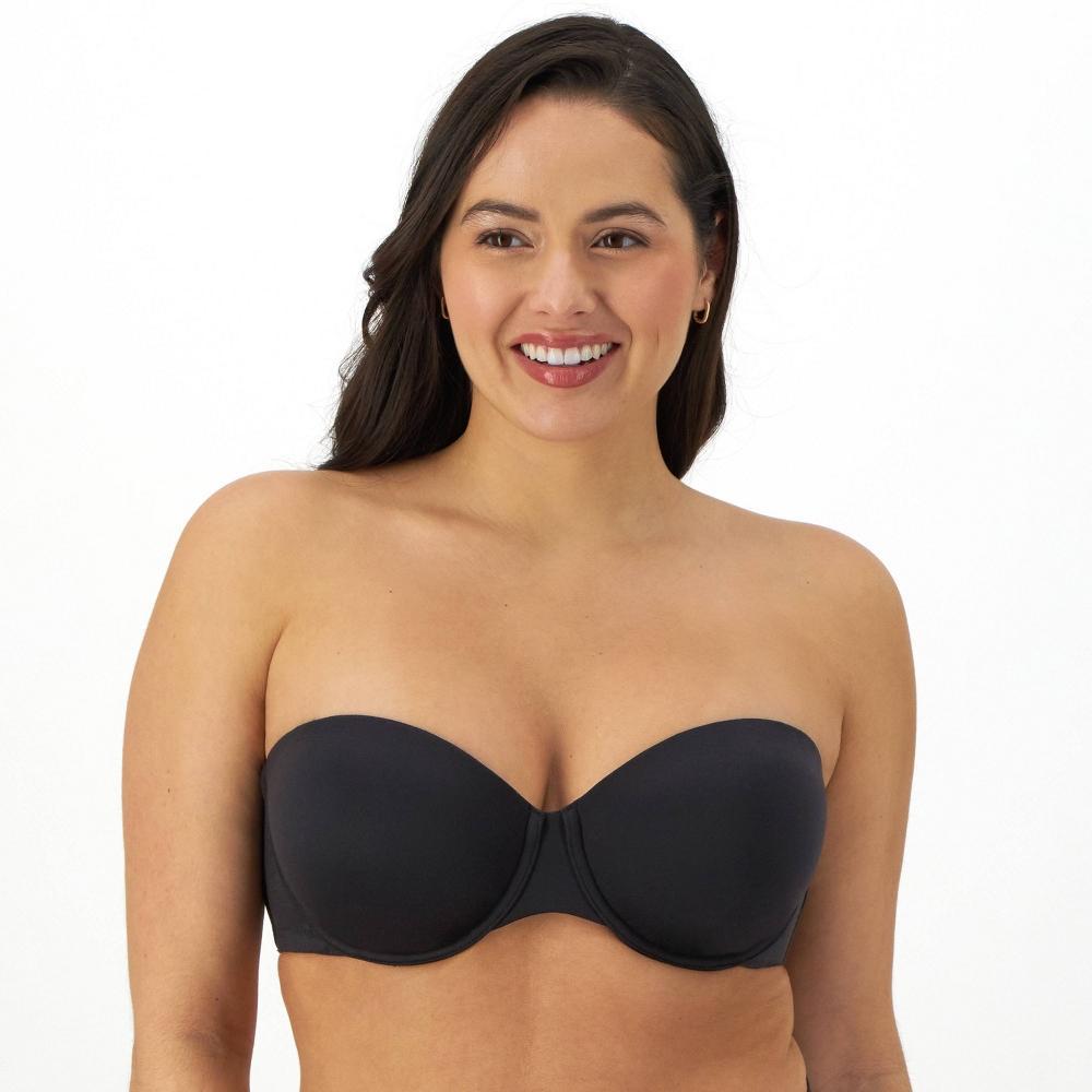Bali Womens Full Coverage Underwire Multiway Strapless Bra - Black 40D Product Image