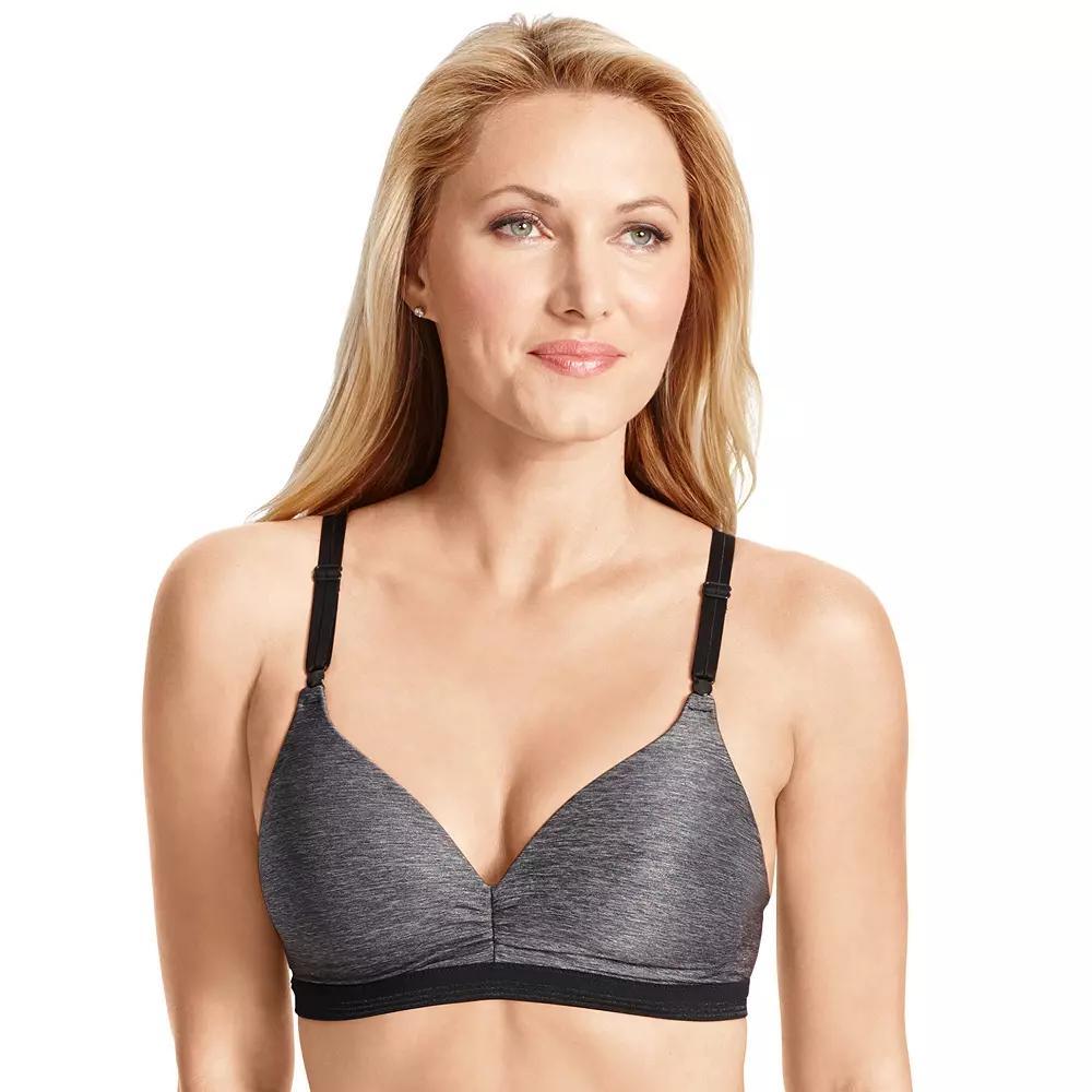 Warners Play It Cool® Stay Cool and Dry Wireless Lift Comfort Bra RN3281A, Women's, Size: 38 D, Dark Gray Product Image