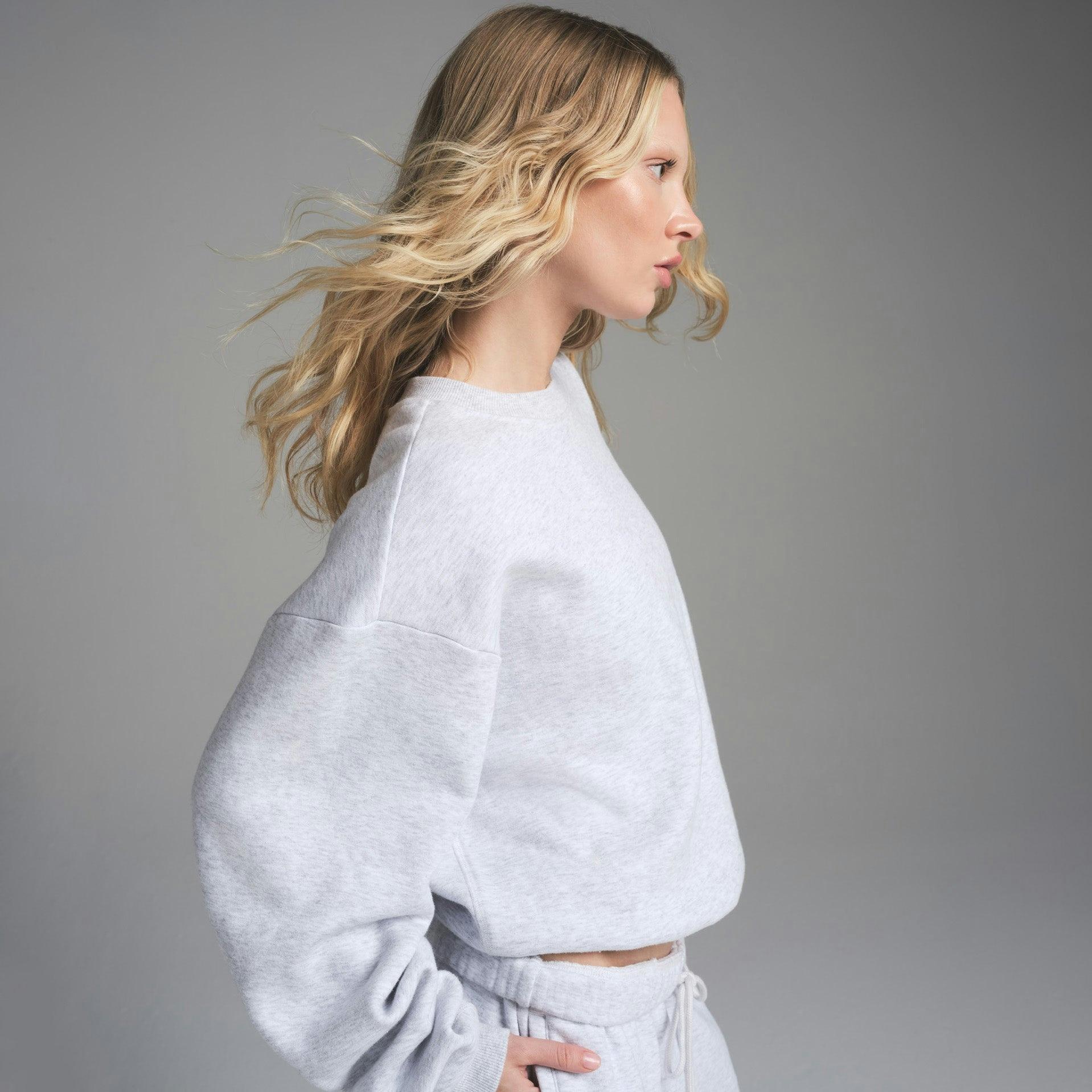 COTTON FLEECE CLASSIC HOODIE | LIGHT HEATHER GREY Product Image