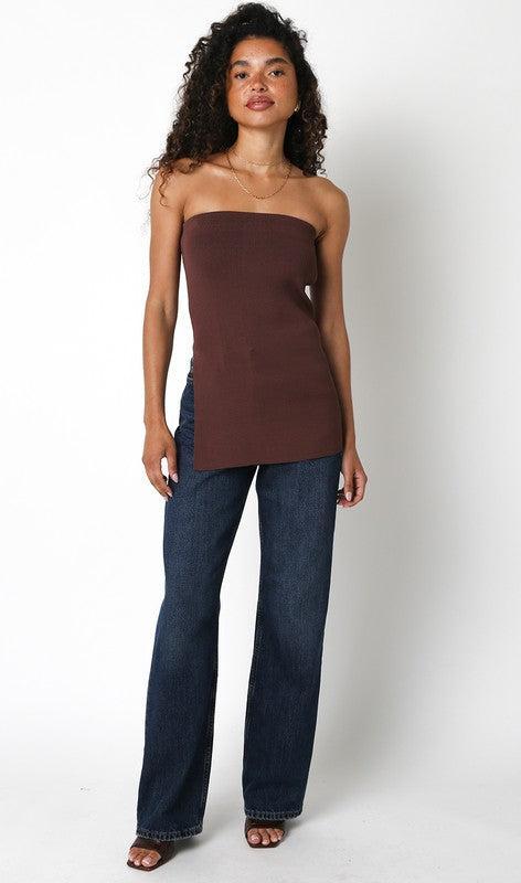 FINAL SALE Cassie Knit Tube Top Product Image