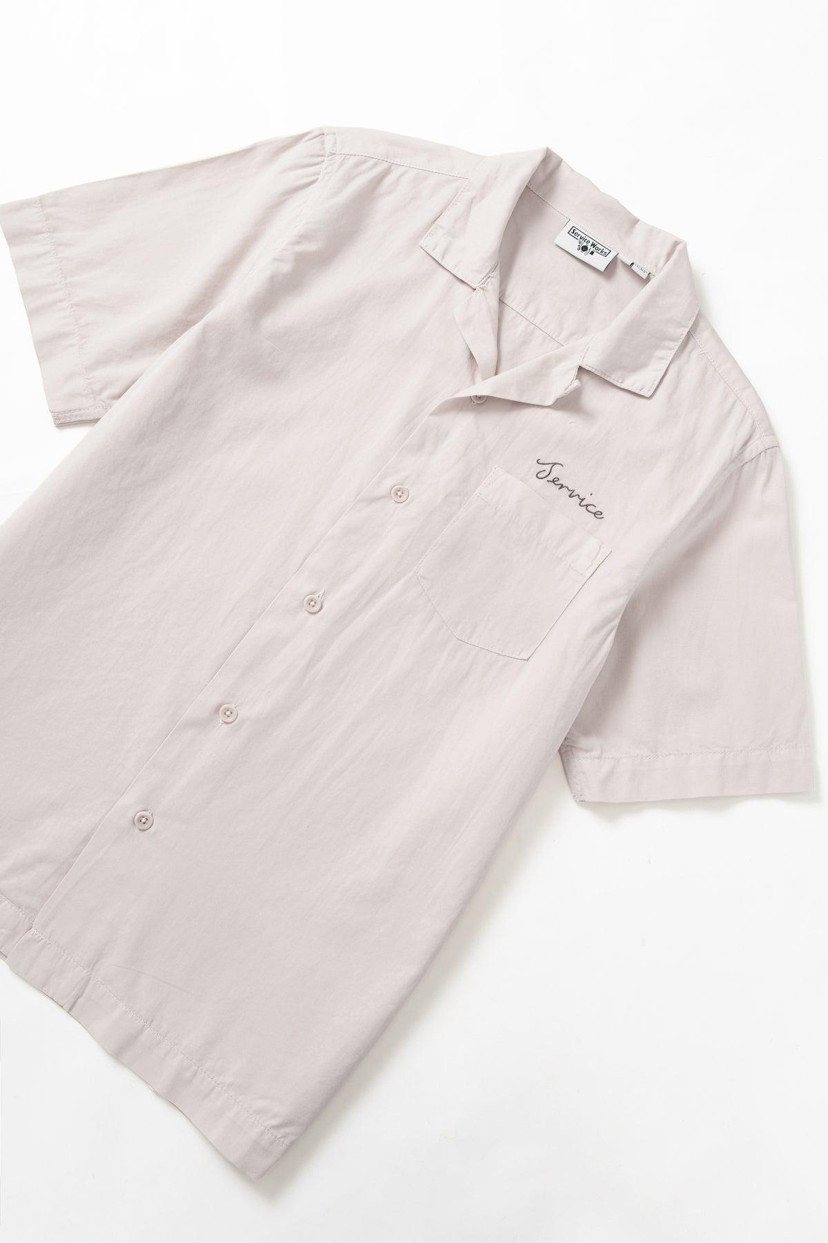 Service Works - Embroidered Resort Shirt - Salt Product Image