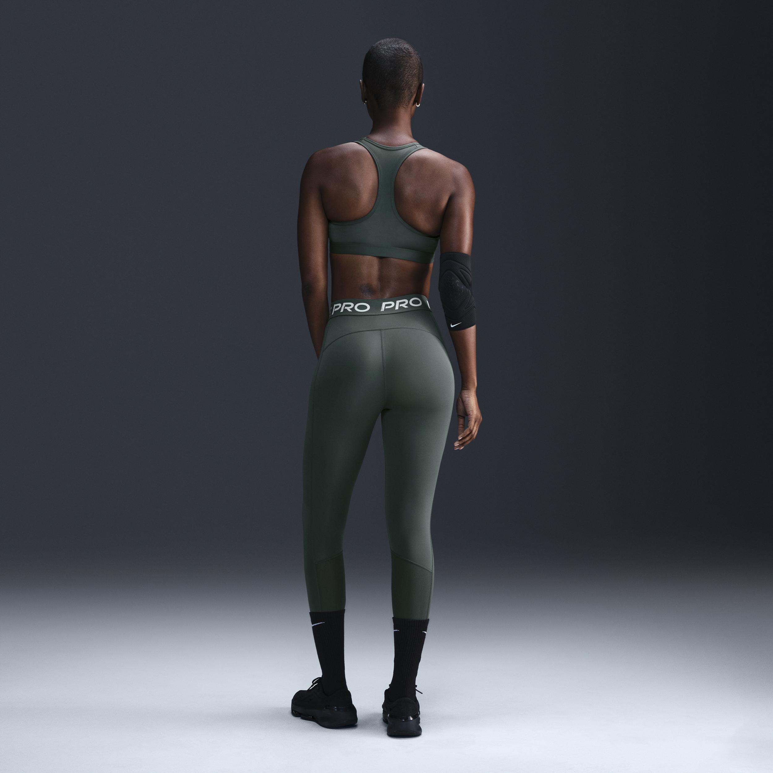 Women's Nike Pro Mid-Rise Mesh-Paneled Leggings Product Image
