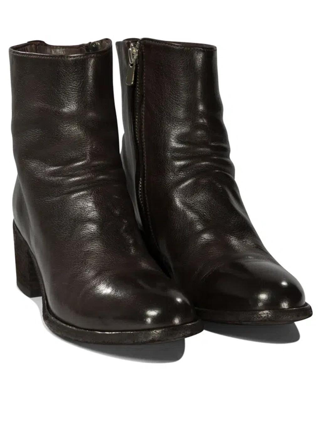 OFFICINE CREATIVE Denner Ankle Boots In Brown Product Image