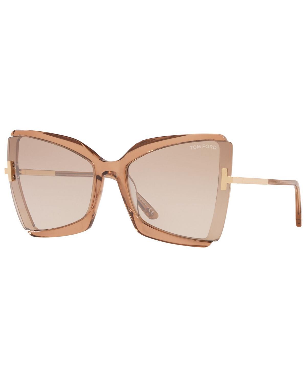 Gia Semi-Rimless Butterfly Sunglasses Product Image