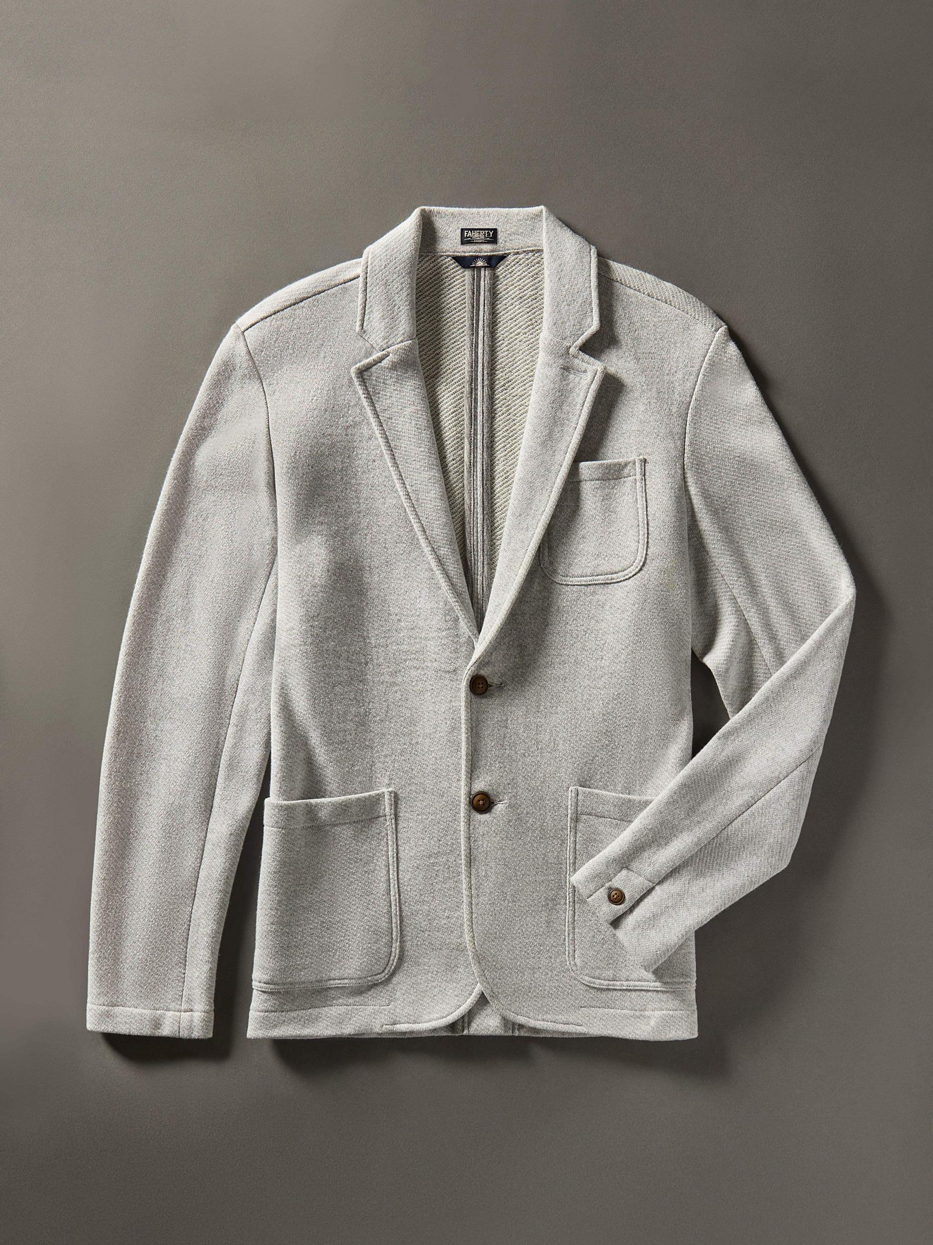 Inlet Knit Blazer (Tall) - Heather Grey Male Product Image