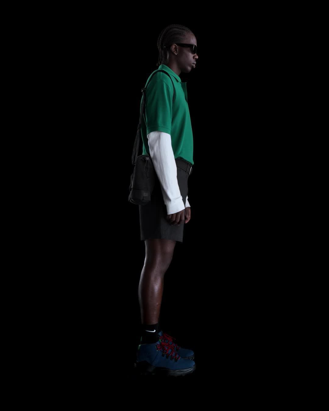 Nike Mens Club Washed Chino Shorts in Black Product Image