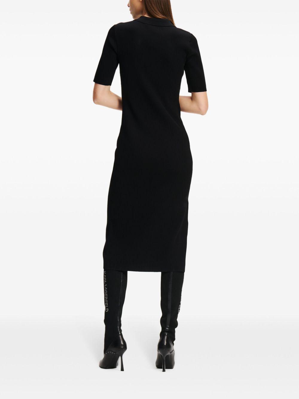 logo-tape midi dress Product Image