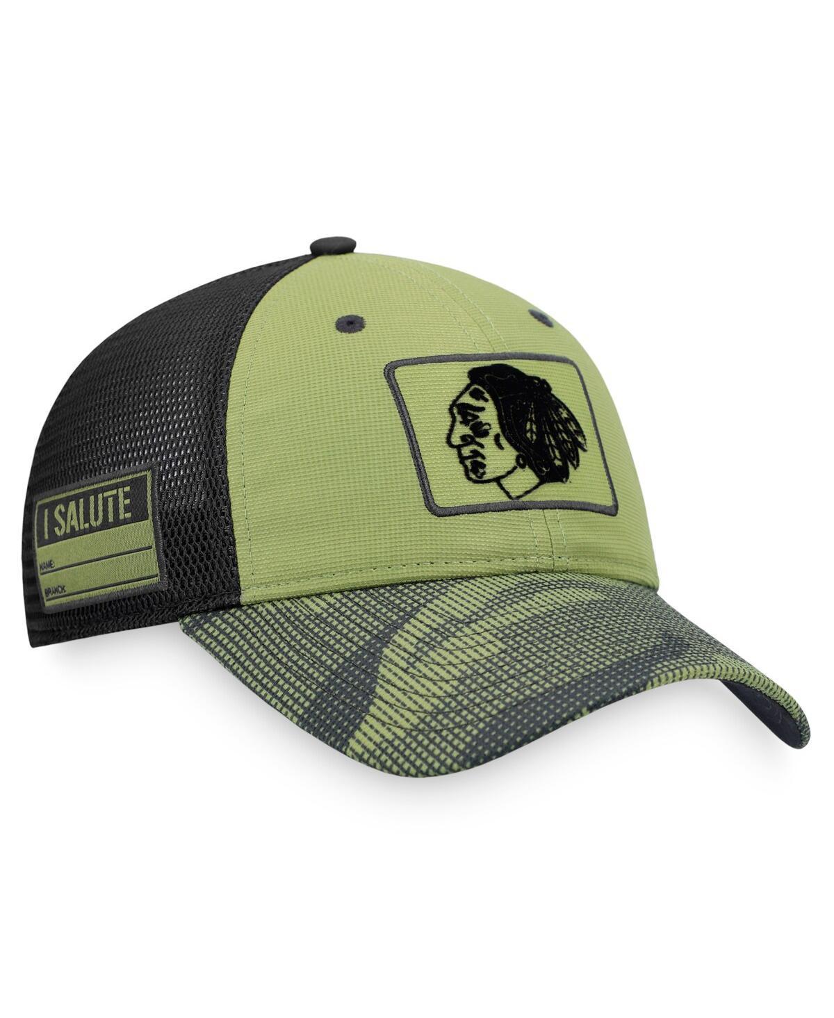 Mens Fanatics Branded Camo/Black New York Islanders Military Appreciation Snapback Hat Product Image