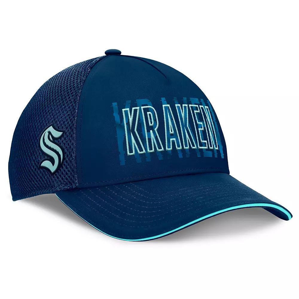 Men's Fanatics Deep Sea Blue Seattle Kraken Fundamental Flex Hat, Size: Large/XL, Krk Blue Product Image
