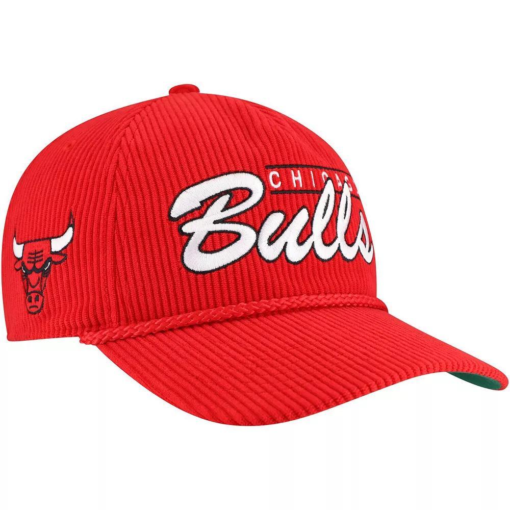Mens 47 Chicago Bulls Double Header Sidepatch Cord Hitch Adjustable Hat Product Image