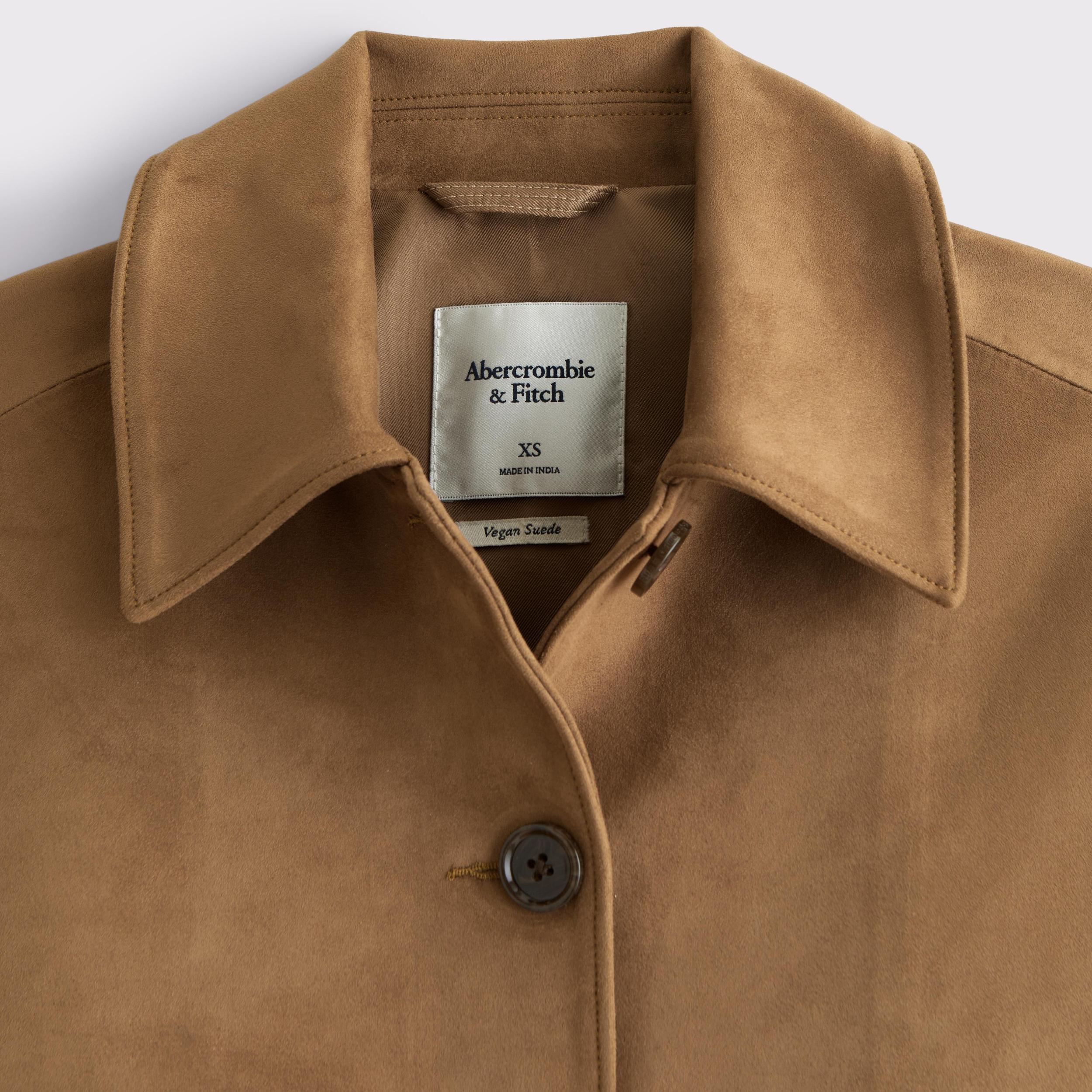 Vegan Suede Button-Through Jacket Product Image